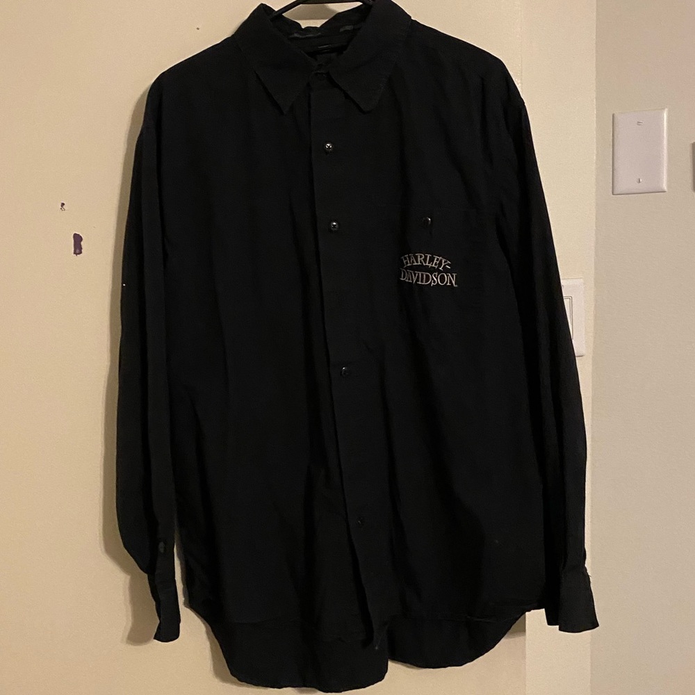 Harley Davidson long sleeve button down